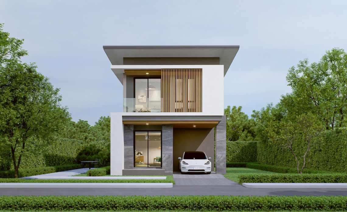 แบบบ้านโมเดิร์น 3 ห้องนอน