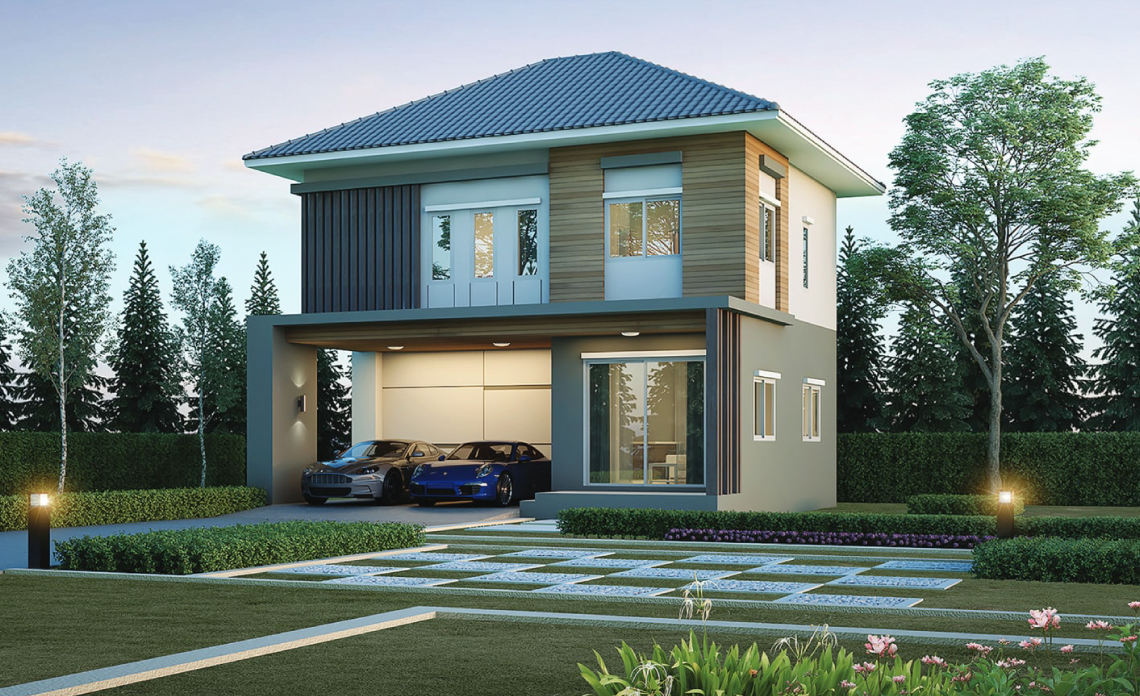 แบบบ้านโมเดิร์น 3 ห้องนอน