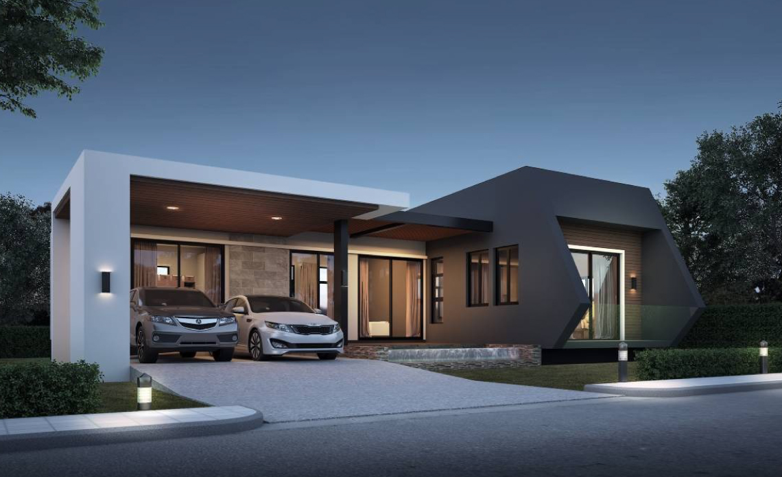 แบบบ้านชั้นเดียวราคา 4-5 แสน