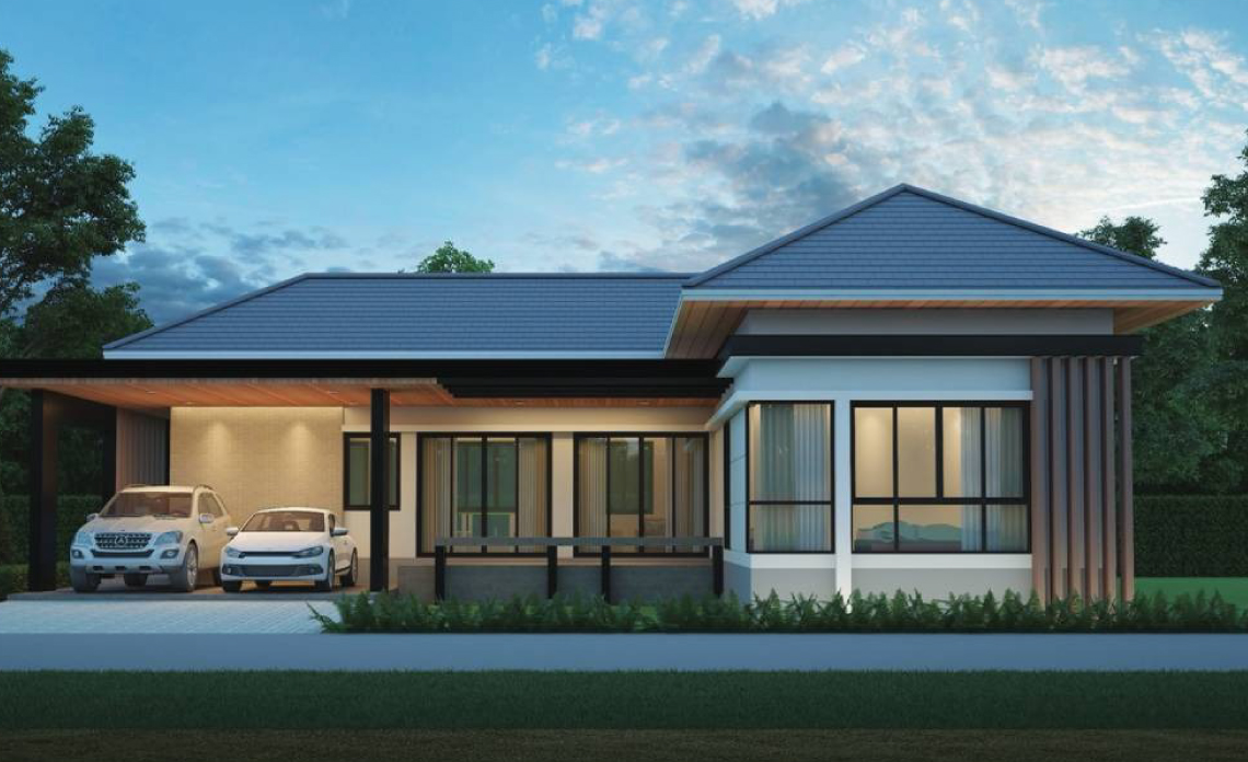 แบบบ้านชั้นเดียวราคา 4-5 แสน