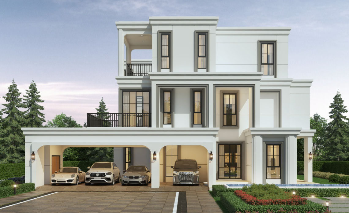 สร้างบ้าน 3 ชั้น