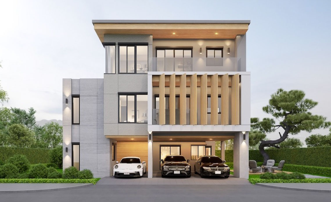 สร้างบ้าน 3 ชั้น