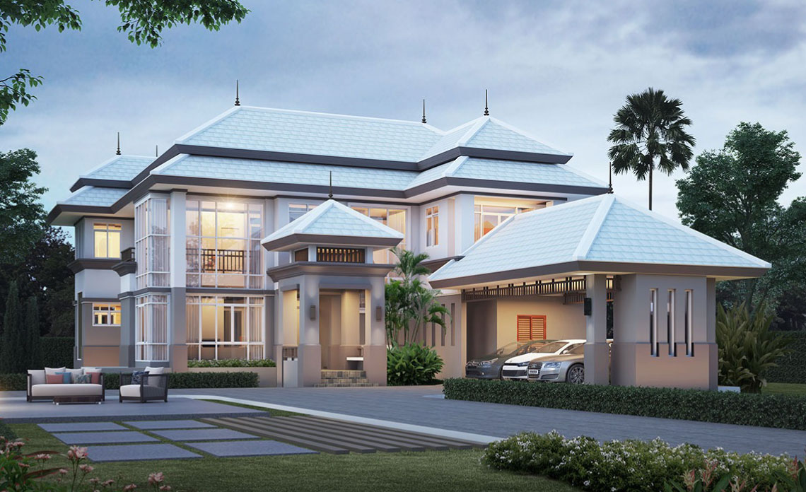 แบบบ้านพักตากอากาศ